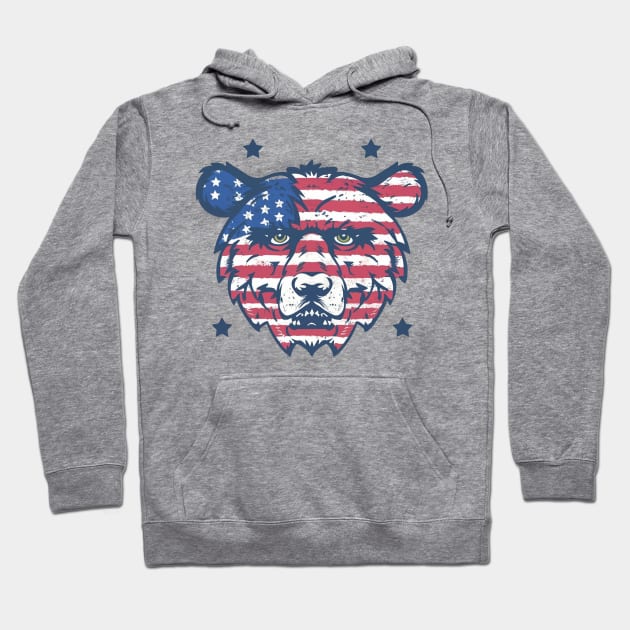 American bear Hoodie by Spaceboyishere